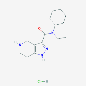 N-Cyclohexyl-N-ethyl-4,5,6,7-tetrahydro-1H-pyrazolo[4,3-c]pyridine-3-carboxamide HCl图片