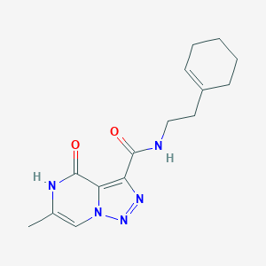 N-(2-cyclohex-1-en-1-ylethyl)-6-methyl-4-oxo-4,5-dihydro[1,2,3]triazolo[1,5-a]pyrazine-3-carboxamide图片