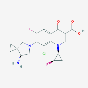 7-[(7R)-7-Amino-5-azaspiro[2,4]hept-5-yl]-8-chloro-6-fluoro-1-[(1S,2R)-2-fluorocyclopropyl]-1,4-dihydro-4-oxo-3-quinolinecarboxylic acid图片
