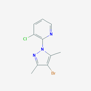2-(4-Bromo-3,5-dimethyl-1H-pyrazol-1-yl)-3-chloropyridine图片