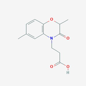 3-(2,6-Dimethyl-3-oxo-2,3-dihydro-benzo[1,4]-oxazin-4-yl)-propionic acid图片