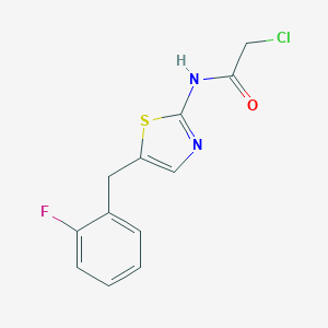 2-Chloro-N-[5-(2-fluoro-benzyl)-thiazol-2-yl]-acetamide图片
