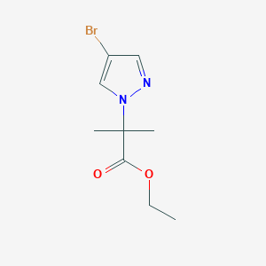 2-(4-Bromo-pyrazol-1-yl)-2-methyl-propionic Acid Ethyl Ester图片