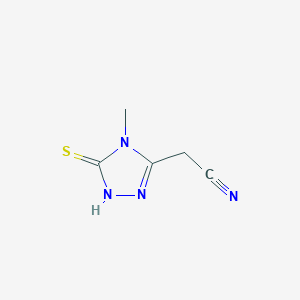 2-(5-Mercapto-4-methyl-4H-1,2,4-triazol-3-yl)acetonitrile图片