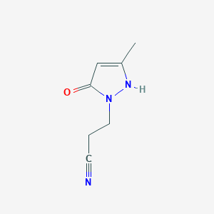 3-(5-Hydroxy-3-methylpyrazol-1-yl)propanenitrile图片