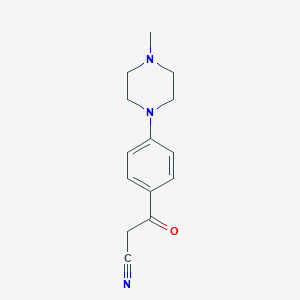 3-[4-(4-Methylpiperazino)phenyl]-3-oxopropanenitrile图片