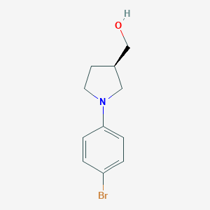 3-Pyrrolidinemethanol,1-(4-bromophenyl)-,(3r)-图片
