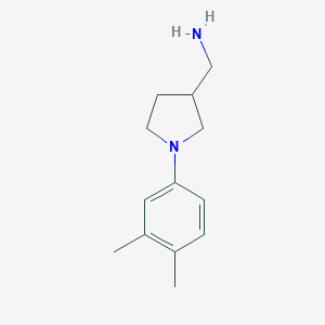 [1-(3,4-Dimethylphenyl)-3-pyrrolidinyl]methanamine图片