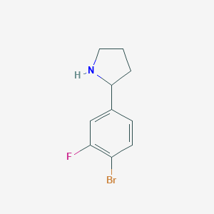 2-(4-Bromo-3-fluorophenyl)pyrrolidine图片