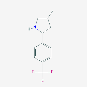 4-Methyl-2-[4-(trifluoromethyl)phenyl]pyrrolidine图片