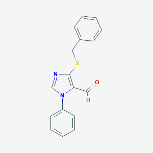 4-(benzylsulfanyl)-1-phenyl-1H-imidazole-5-carbaldehyde图片