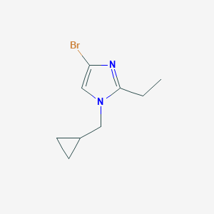 4-bromo-1-(cyclopropylmethyl)-2-ethyl-1H-imidazole图片