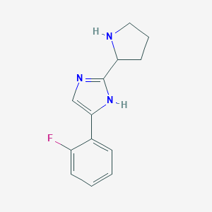 4-(2-Fluorophenyl)-2-(pyrrolidin-2-yl)-1H-imidazole图片