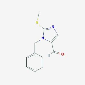 1-Benzyl-2-(methylsulfanyl)-1H-imidazole-5-carbaldehyde图片