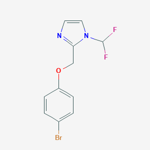 2-(4-Bromophenoxymethyl)-1-(difluoromethyl)-1h-imidazole图片