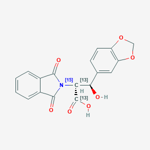 1,3-Benzodioxole-N-phthalimido DL-threo-Droxidopa-13C2,15N图片