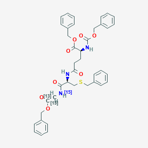 N-Cbz-O-Bzl-L-Glu-S-Bzl-L-Cys-Gly[13C2,15N]-OBzl图片