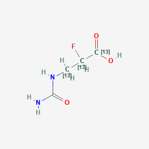 N-Carbamoyl-2-fluoro-β-alanine-13C3图片