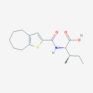 (2S,3S)-2-{4H,5H,6H,7H,8H-Cyclohepta[b]thiophen-2-ylformamido}-3-methylpentanoic Acid图片