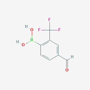 4-Formyl-2-trifluoromethylphenylboronic acid图片