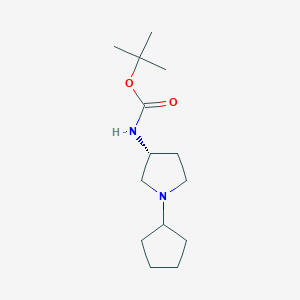 (R)-tert-Butyl 1-cyclopentylpyrrolidin-3-ylcarbamate图片