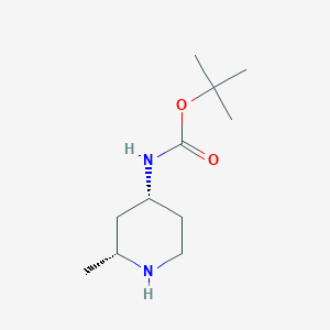 tert-butyl rac-[(2R,4R)-2-methyl-4-piperidinyl]carbamate图片