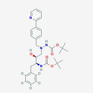 Des-N-(methoxycarbonyl)-L-tert-leucine Bis-Boc Atazanavir-d5图片