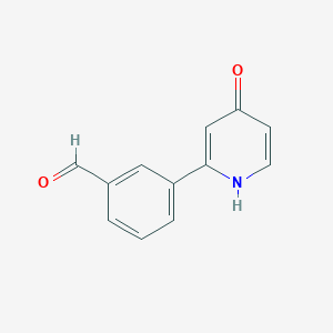 2-(3-Formylphenyl)-4-hydroxypyridine图片