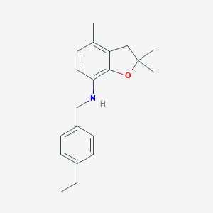 N-(4-ethylbenzyl)-2,2,4-trimethyl-2,3-dihydro-1-benzofuran-7-amine图片