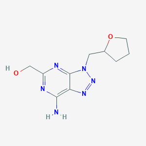 (7-Amino-3-((tetrahydrofuran-2-yl)methyl)-3H-[1,2,3]triazolo[4,5-d]pyrimidin-5-yl)methanol图片