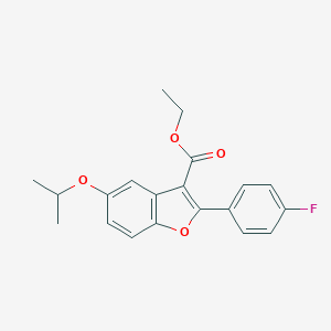 ETHYL 2-(4-FLUOROPHENYL)-5-ISOPROPOXYBENZOFURAN-3-CARBOXYLATE图片