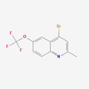 4-Bromo-2-methyl-6-trifluoromethoxyquinoline图片