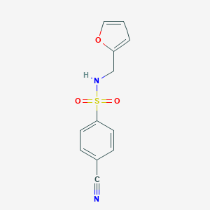 4-Cyano-N-(furan-2-ylmethyl)benzene-1-sulfonamide图片