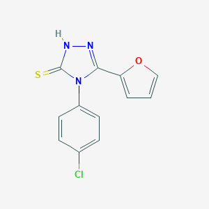 4-(4-Chlorophenyl)-5-(furan-2-yl)-4H-1,2,4-triazole-3-thiol图片