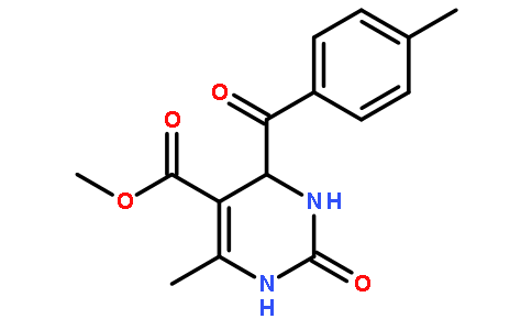 Methyl 6-methyl-4-(4-methylbenzoyl)-2-oxo-1,2,3,4-tetrahydropyrimidine-5-carboxylate图片
