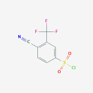 4-Cyano-3-(trifluoromethyl)benzene-1-sulfonyl chloride图片
