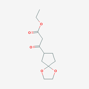 Ethyl beta-Oxo-1,4-dioxaspiro[4,4]nonane-7-propanoate图片