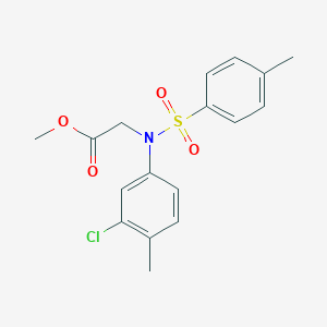 Methyl N-(3-chloro-4-methylphenyl)-N-[(4-methylphenyl)sulfonyl]glycinate图片