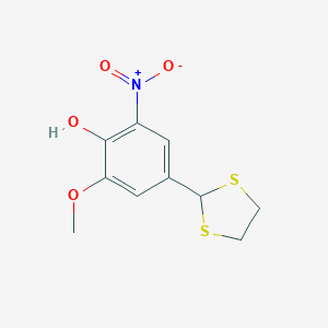 4-(1,3-dithiolan-2-yl)-2-methoxy-6-nitrobenzenol图片