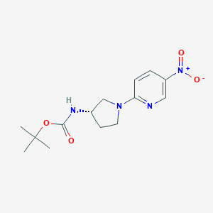 (S)-tert-Butyl 1-(5-nitropyridin-2-yl)pyrrolidin-3-ylcarbamate图片