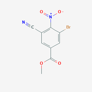Methyl 3-bromo-5-cyano-4-nitrobenzoate图片