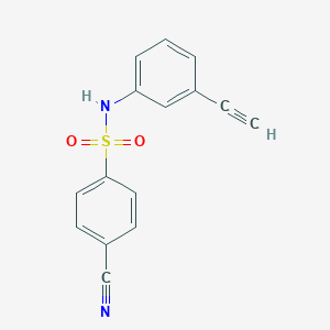 4-Cyano-N-(3-ethynylphenyl)benzene-1-sulfonamide图片