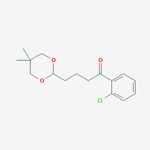 2'-chloro-4-(5,5-dimethyl-1,3-dioxan-2-yl)butyrophenone图片