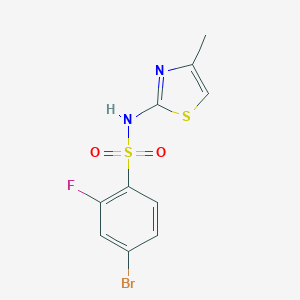 4-BROMO-2-FLUORO-N-(4-METHYLTHIAZOL-2-YL)BENZENESULFONAMIDE图片
