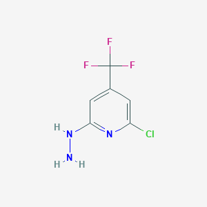 (6-Chloro-4-(trifluoromethyl)pyridin-2-yl)hydrazine图片