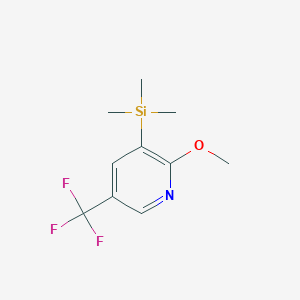 2-Methoxy-5-trifluoromethyl-3-trimethylsilanyl-pyridine图片