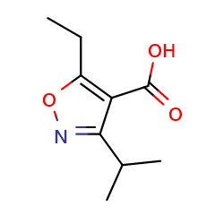 5-ethyl-3-(propan-2-yl)-1,2-oxazole-4-carboxylicacid图片