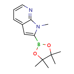 1-methyl-2-(tetramethyl-1,3,2-dioxaborolan-2-yl)-1H-pyrrolo[2,3-b]pyridine图片