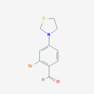 2-Bromo-4-(thiazolidin-3-yl)benzaldehyde图片