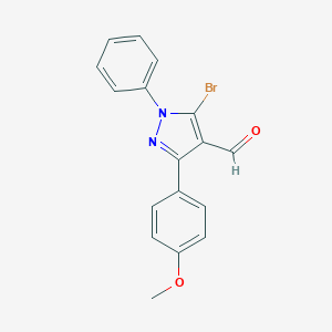 5-bromo-3-(4-methoxyphenyl)-1-phenyl-1H-pyrazole-4-carbaldehyde图片